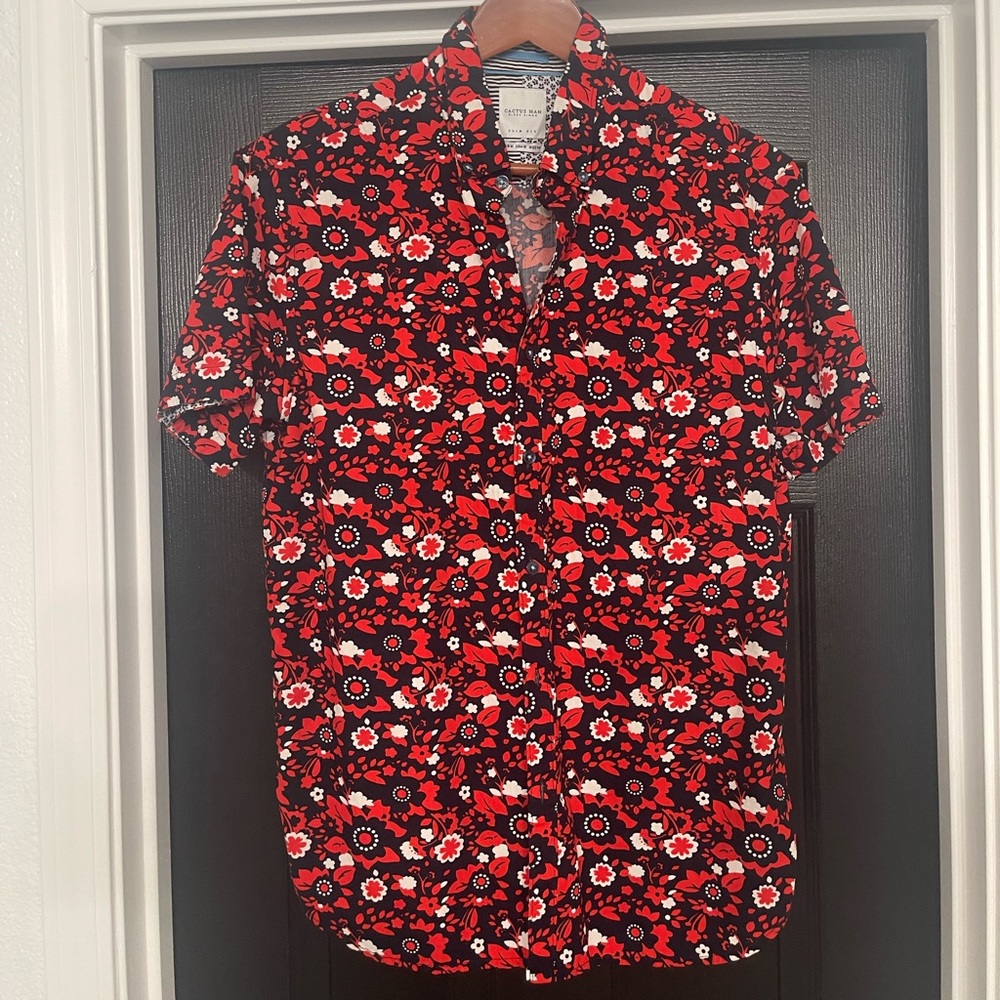 Mens short sleeve collard shirt